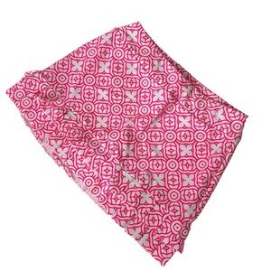 TZU TZU Pink and White Geo/Floral Sport Skort Size Medium
